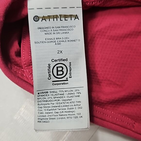 Athleta Exhale Bra size 2X - Picture 7 of 8